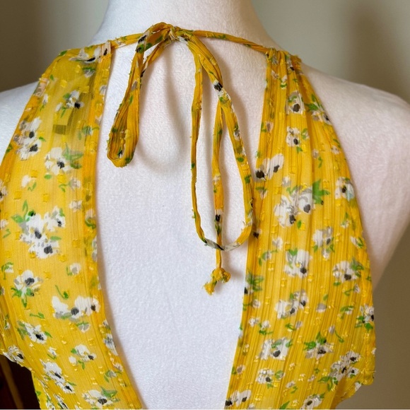 Superdry Yellow Tiered Maxi Skirt Resort Wear - Picture 7 of 11